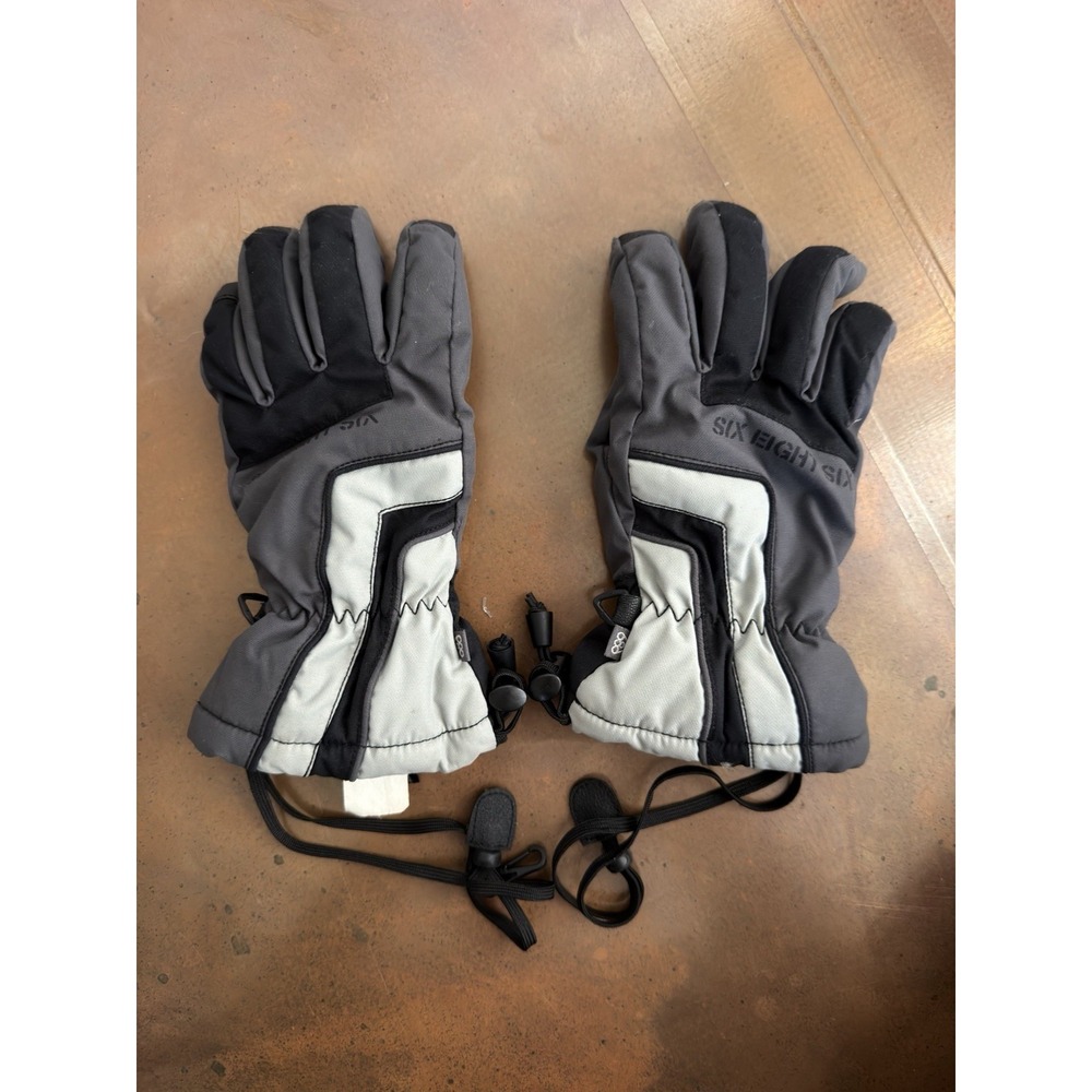 686 Ski Snowboard Gloves Gray Black Waterproof Insulated Adult Size L/XL